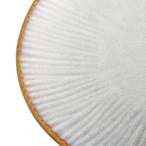 Olympia Drift Grey Embossed Coupe Plates 180mm (Pack of 6)