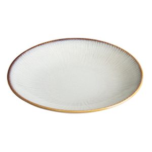 Olympia Drift Grey Embossed Coupe Low Bowls 260mm (Pack of 4)