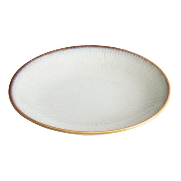 Olympia Drift Grey Embossed Coupe Low Bowls 260mm (Pack of 4)