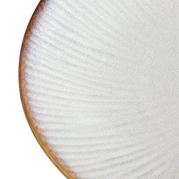 Olympia Drift Grey Embossed Coupe Low Bowls 260mm (Pack of 4)