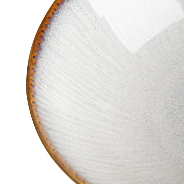 Olympia Drift Grey Embossed Coupe Bowls 205mm (Pack of 4)