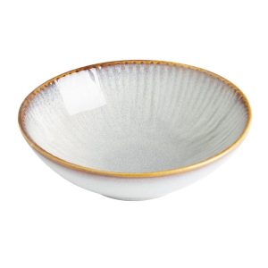 Olympia Drift Grey Embossed Coupe Bowls 155mm (Pack of 6)