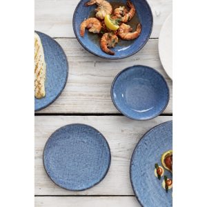 Olympia Denim Blue Coupe Bowls 160mm (Pack of 6)