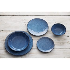 Olympia Denim Blue Coupe Plates 230mm (Pack of 6)