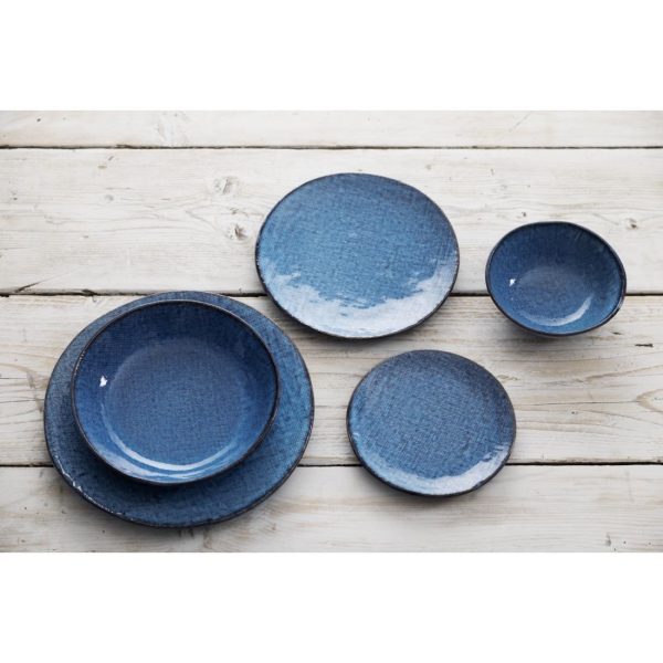 Olympia Denim Blue Coupe Plates 230mm (Pack of 6)