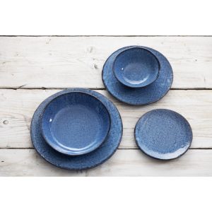 Olympia Denim Blue Coupe Plates 180mm (Pack of 6)