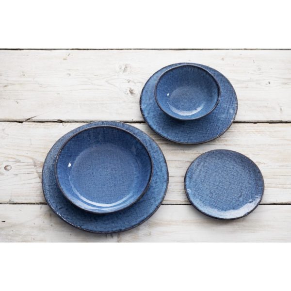 Olympia Denim Blue Coupe Plates 180mm (Pack of 6)