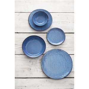 Olympia Denim Blue Coupe Plates 180mm (Pack of 6)
