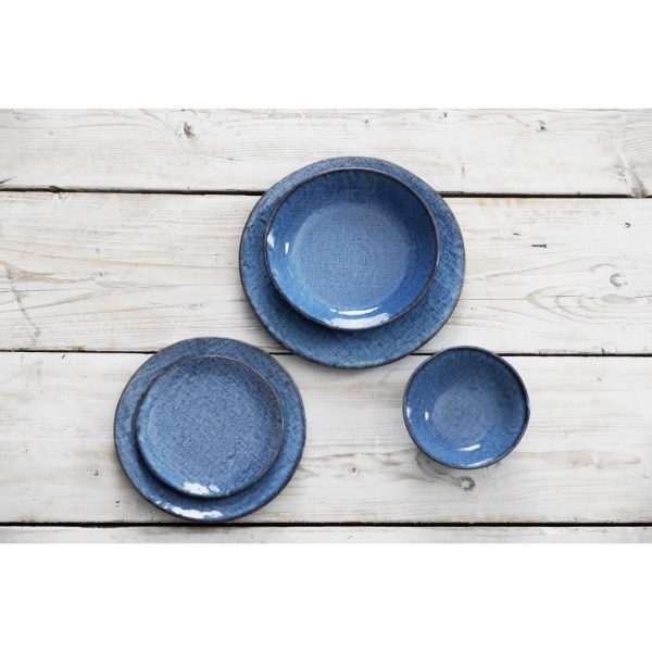 Olympia Denim Blue Coupe Plates 180mm (Pack of 6)
