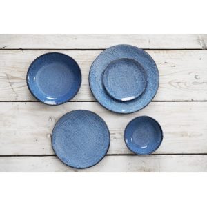 Olympia Denim Blue Coupe Bowls 220mm (Pack of 6)