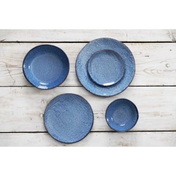 Olympia Denim Blue Coupe Bowls 220mm (Pack of 6)