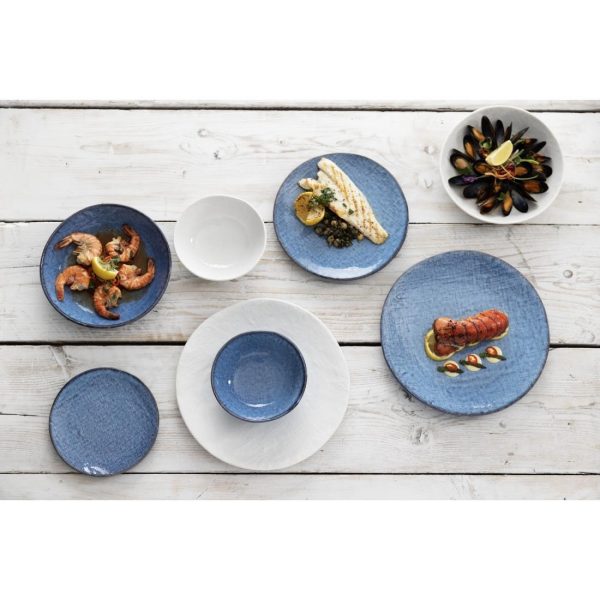 Olympia Denim Blue Coupe Plates 180mm (Pack of 6)
