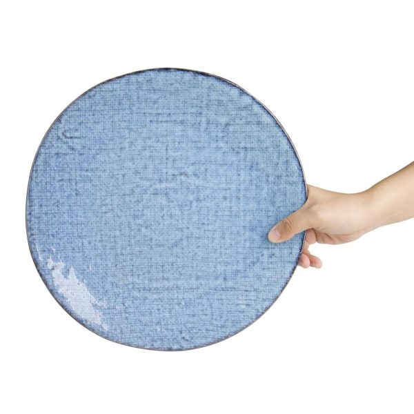 Olympia Denim Blue Coupe Plates 285mm (Pack of 4)