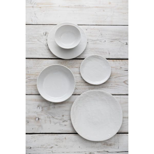 Olympia Denim White Coupe Plates 230mm (Pack of 6)