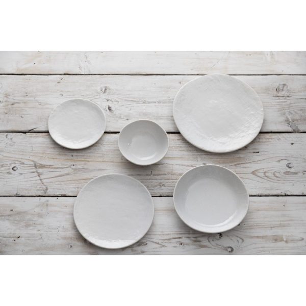 Olympia Denim White Coupe Plates 230mm (Pack of 6)
