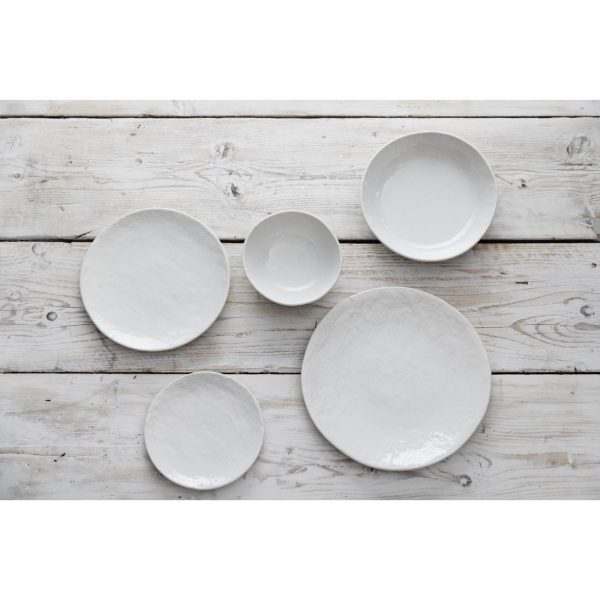 Olympia Denim White Coupe Plates 180mm (Pack of 6)