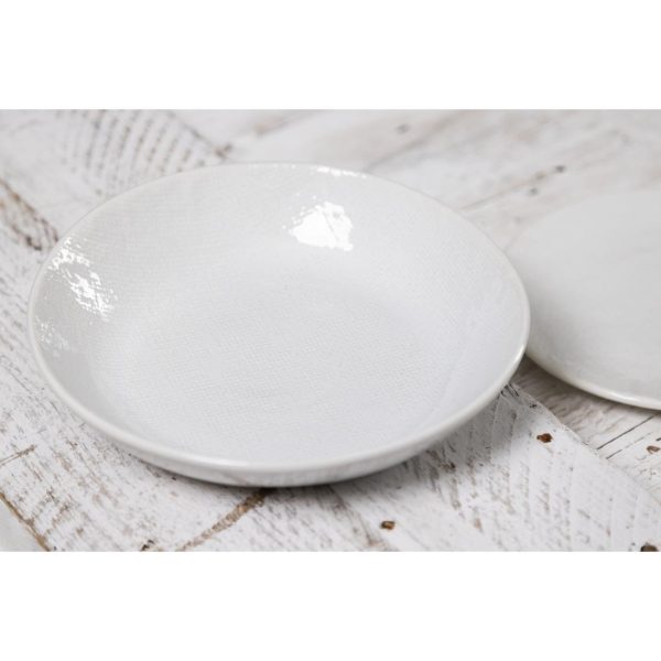 Olympia Denim White Coupe Bowls 220mm (Pack of 6)