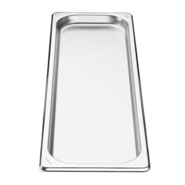 Vogue Stainless Steel Gastronorm 2/4 Tray 20mm