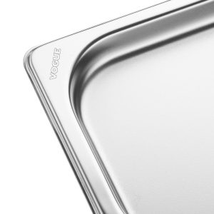 Vogue Stainless Steel Gastronorm 2/4 Tray 20mm