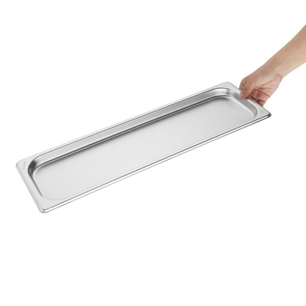 Vogue Stainless Steel Gastronorm 2/4 Tray 20mm