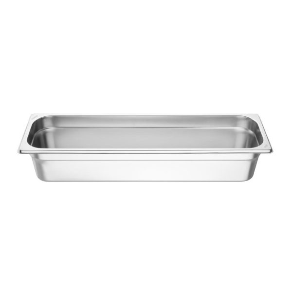Vogue Stainless Steel Gastronorm 2/4 Tray 100mm