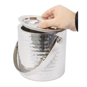 Olympia Hammered Double Wall Ice Bucket 1550ml