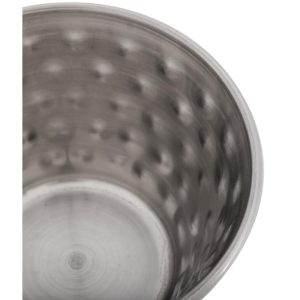 Olympia Hammered Stainless Steel Sauce Cups 115ml (Pack of 12)