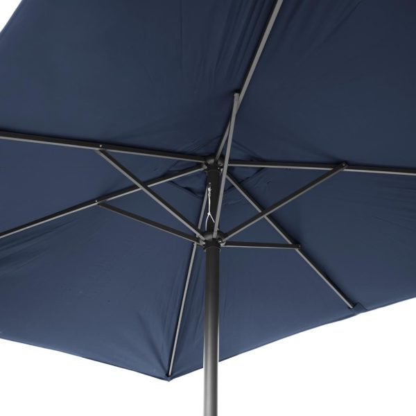 Bolero Seville Square Parasol 2x3m Navy Blue