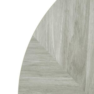 Bolero Pre-Drilled Round Table Top Chevron Design 600mm