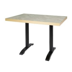 Bolero Rectangular Table Top Chevron Design 1100mm x 700mm