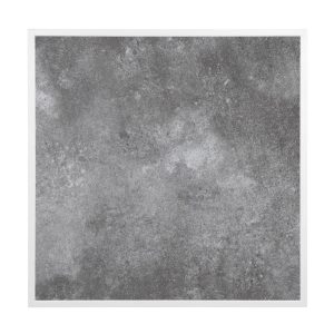 Bolero Dark Stone Effect Outdoor Tempered Glass Table Top White Trim – 700mm