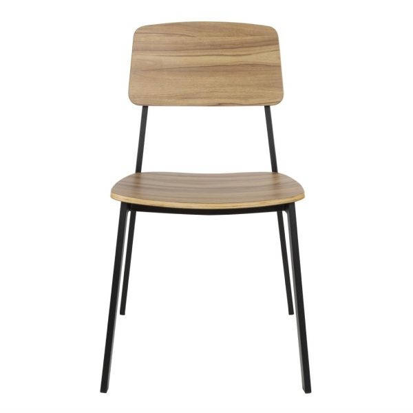 Bolero Beaufort Wooden Interior Dining Chairs (Pack of 2)