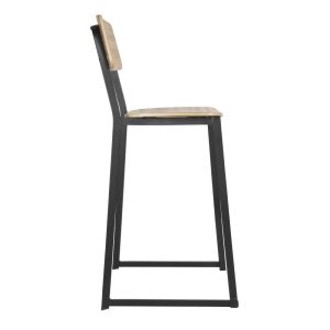 Bolero Beaufort Wooden Interior High Stools (Pack of 2)