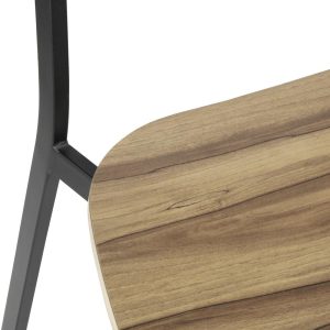 Bolero Beaufort Wooden Interior High Stools (Pack of 2)