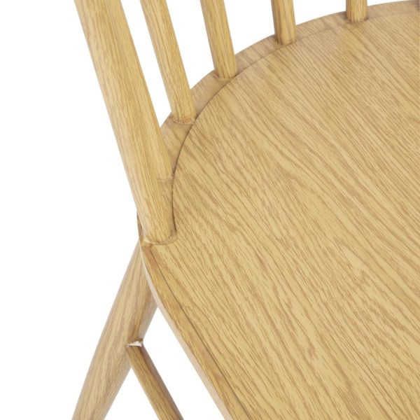 Bolero Harrowdene Metal Side Chairs Wood Effect (Pack of 2)