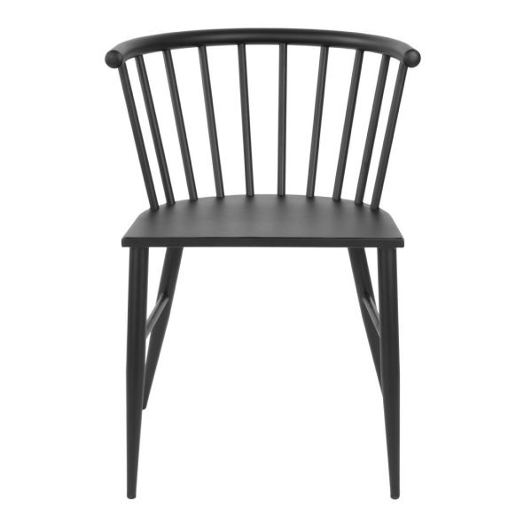 Bolero Harrowdene Black Spindle Chairs (Pack of 2)
