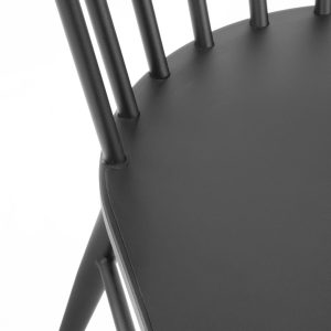 Bolero Harrowdene Black Spindle Chairs (Pack of 2)