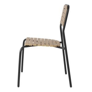 Bolero Santorini Wood Effect Outdoor Chairs (Pack of 4)