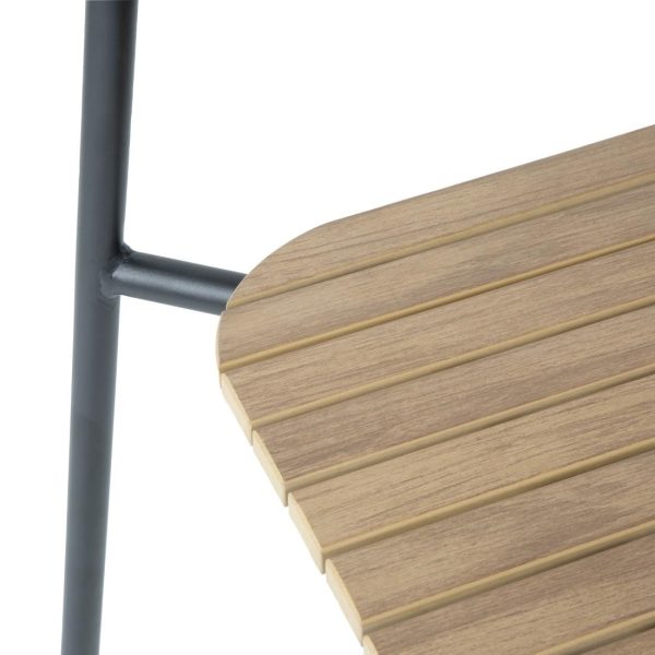 Bolero Santorini Wood Effect Outdoor Chairs (Pack of 4)