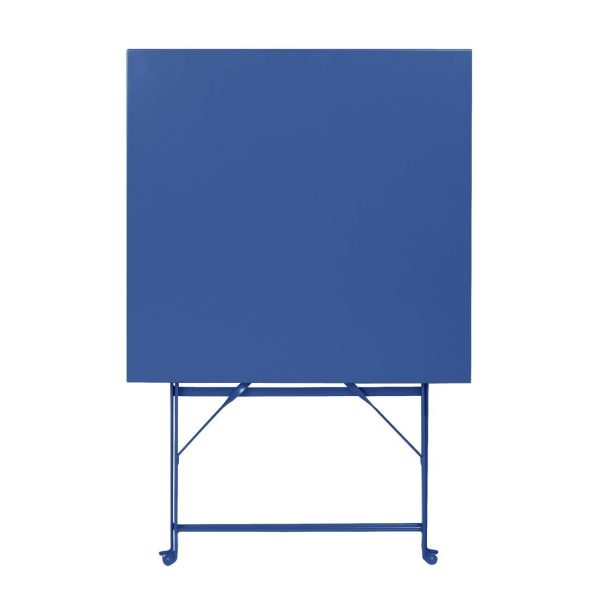 Bolero Perth Pavement Style Square Table Dark Navy