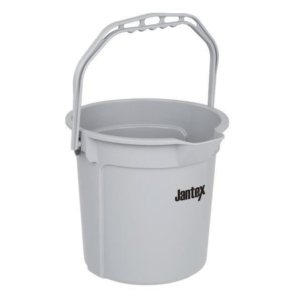 Jantex Grey Graduated Bucket with Pouring Lip 14ltr