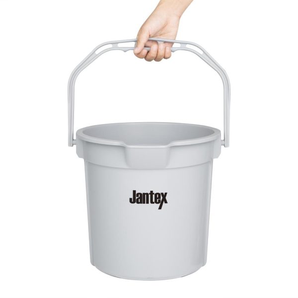 Jantex Grey Graduated Bucket with Pouring Lip 14ltr