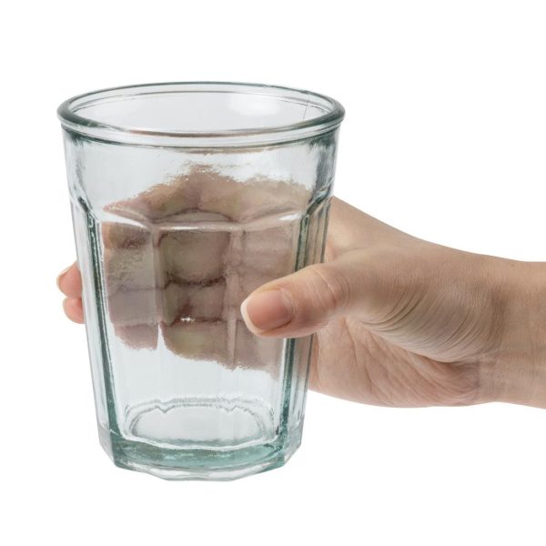 Olympia Recycled Glass Orleans Tumblers 400ml (Pack of 6)