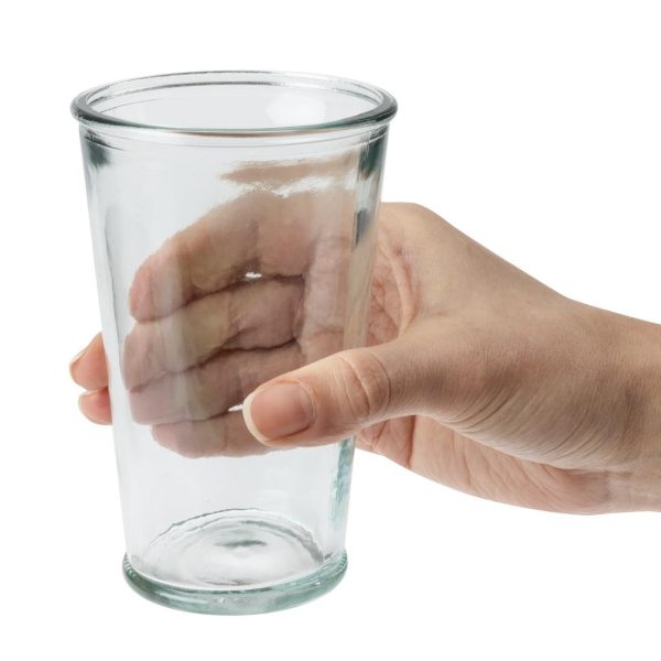 Olympia Recycled Glass Conical Tumblers 300ml (Pack of 6)