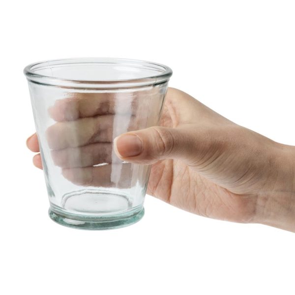 Olympia Recycled Glass Conical Tumblers 220ml (Pack of 6)