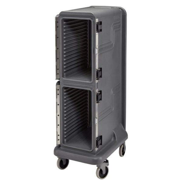 Cambro Ultra Pro Cart Tall Two Door Hot and Cold Food Cart Charcoal Grey