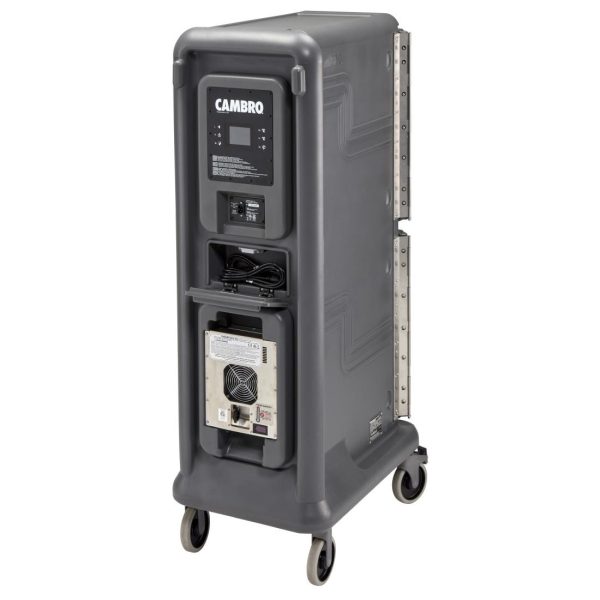 Cambro Ultra Pro Cart Tall Two Door Hot and Cold Food Cart Charcoal Grey