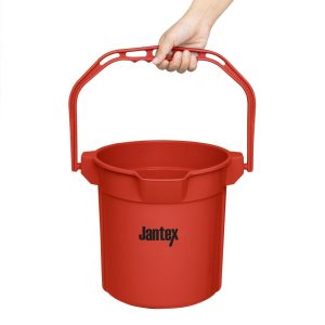 Jantex Red Graduated Bucket with Pouring Lip 10ltr