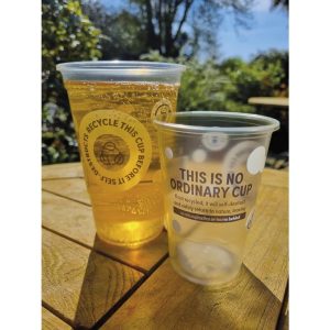 eGreen Printed TWOinONE Flexy Pint Glass CE Marked to Brim (Pack of of 1000)