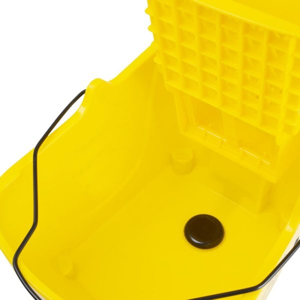 Jantex 30ltr Mop Bucket with Foot Pedal release – Yellow